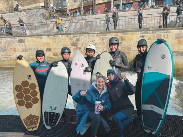 Gruppenfoto der Surfistas