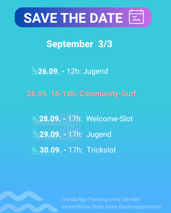 Termine Ende September