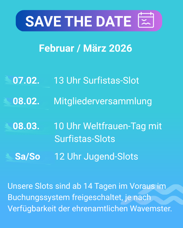Terminübersicht Februar und März