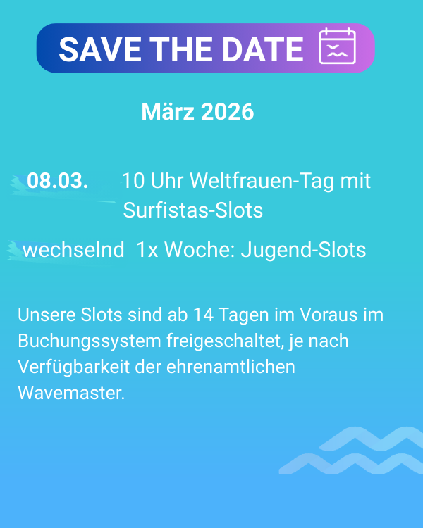 Save the Date März 2026
